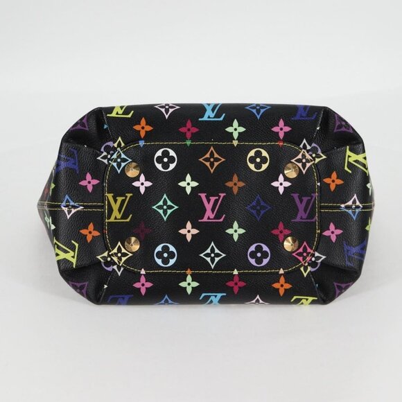 LOUIS VUITTON Monogram Multicolor Annie MM Bag Black LV Auth - Picture 6 of 16
